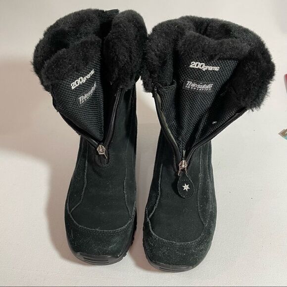 Columbia winter boots black fur lined thinsulate size 6.5 - Picture 14 of 14
